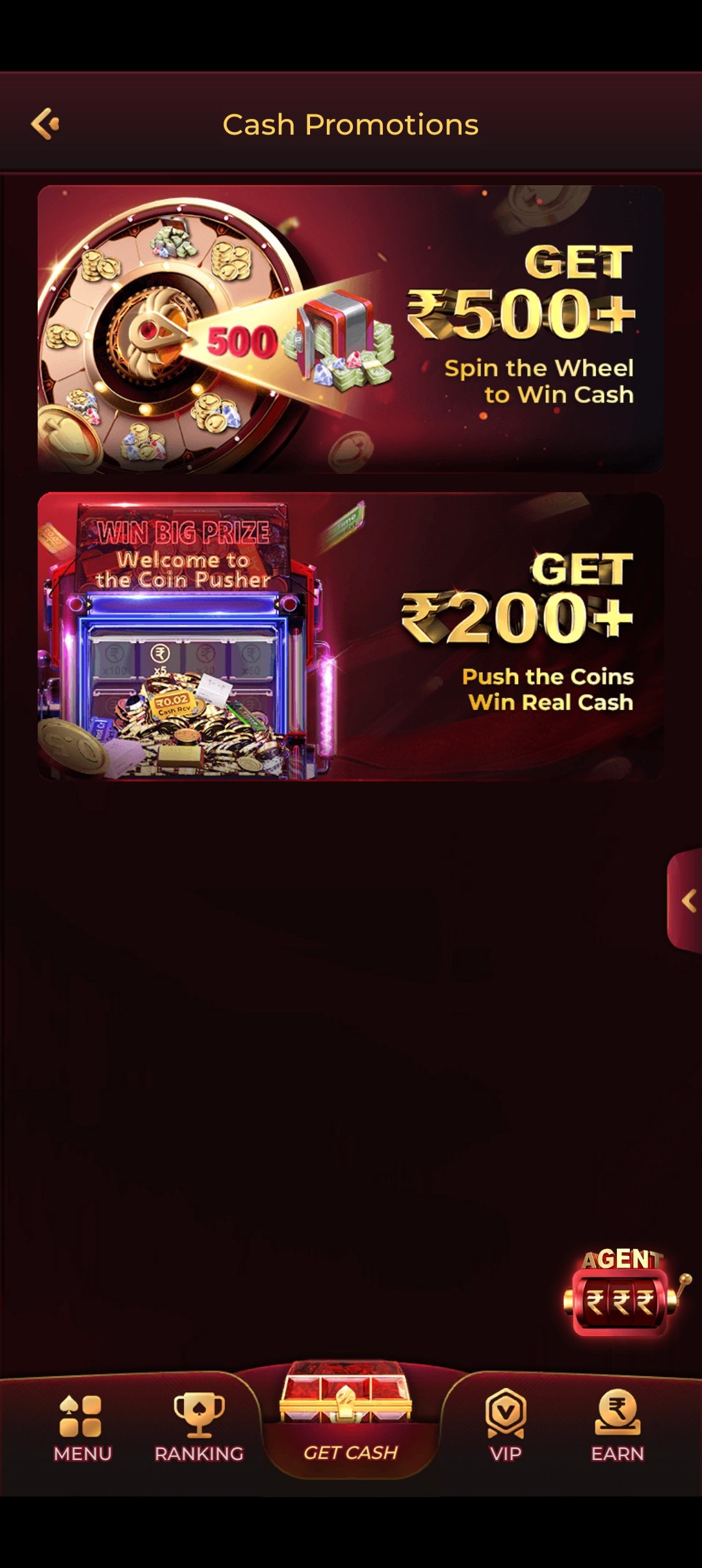IC7 Game app screen